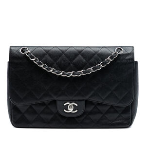Pre-Loved Chanel Jumbo Classic Caviar Double Flap